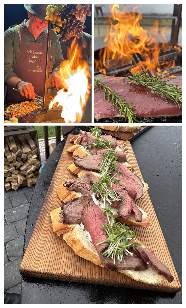 Wildfleisch gegrillt